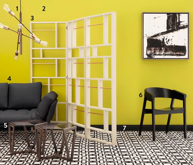 Biombo com Pintura Lousa: Solução Divertida e Interativa - inspiração