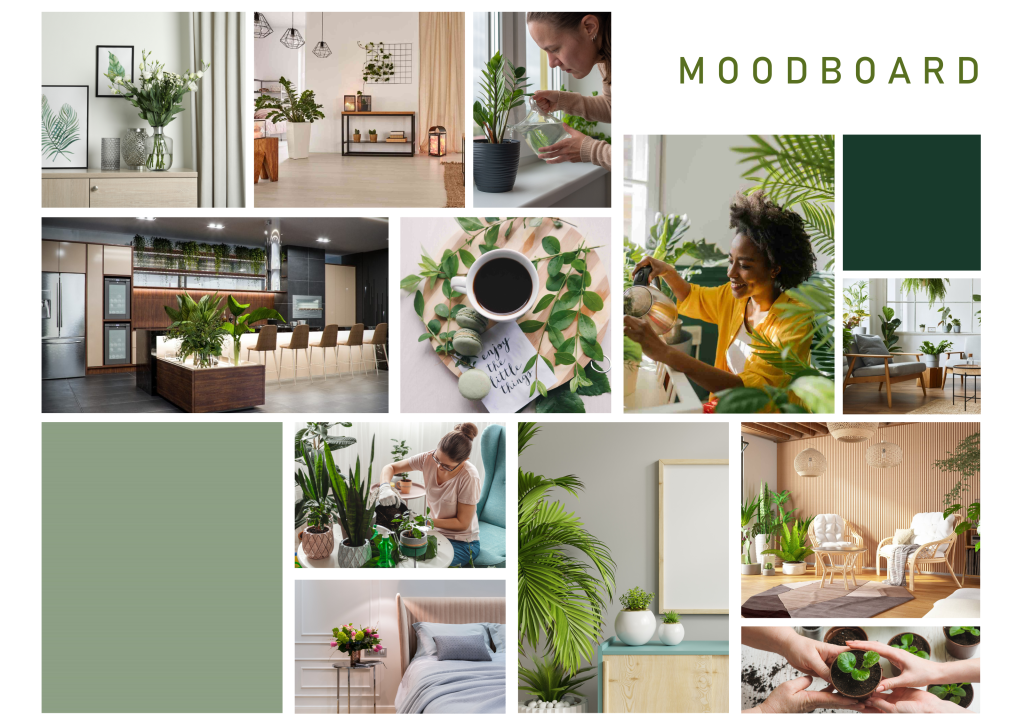 Conexão com a Natureza em Tons de Verde e Marrom - inspiração