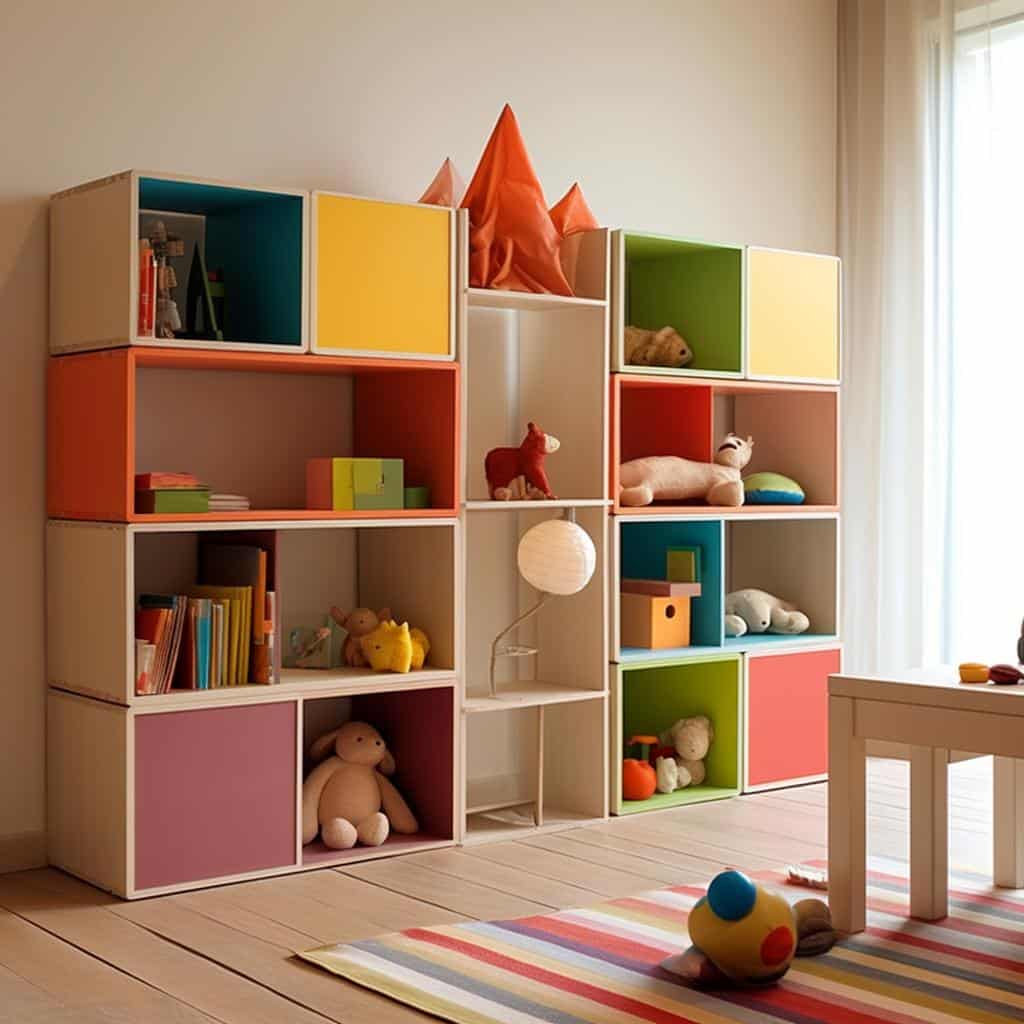 Com Estantes Modulares: Flexibilidade Para Brinquedos de Todos os Tamanhos - inspiração