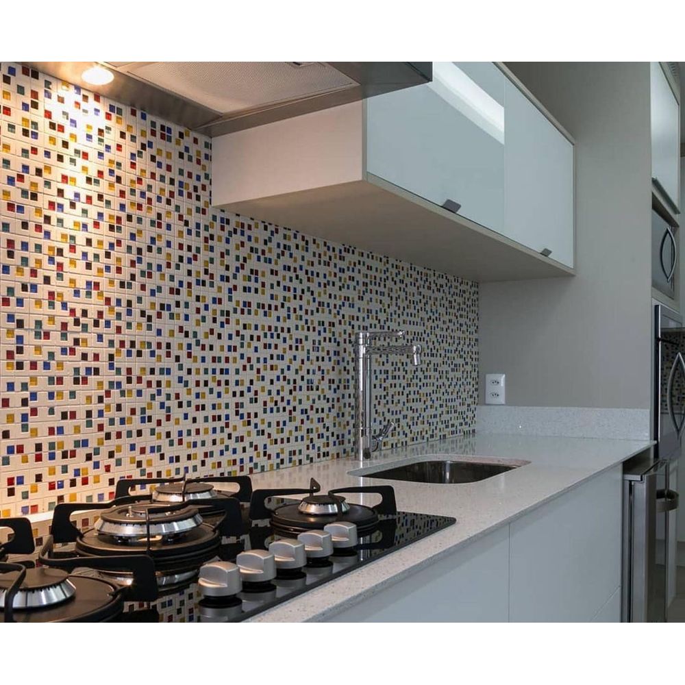 Mosaicos Artísticos: Uma Explosão de Cores e Formas na Sua Parede - ideia