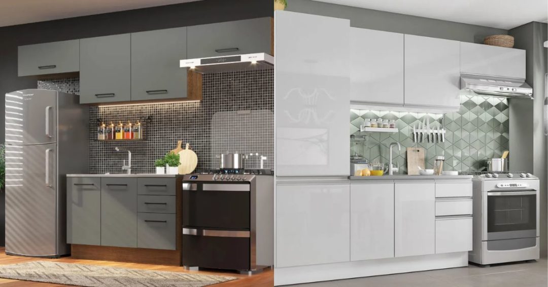 Cozinha Compacta com Armários Modulares: Soluções Inteligentes para Pequenos Espaços! - inspiração