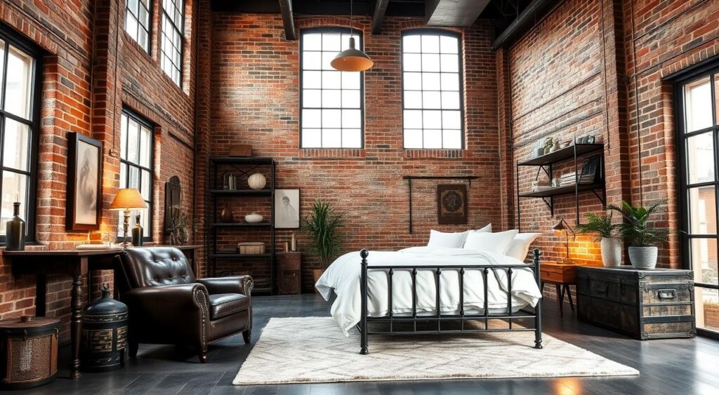 Estilo Industrial Moderno com Detalhes em Metal e Tijolinho Aparente - inspiração