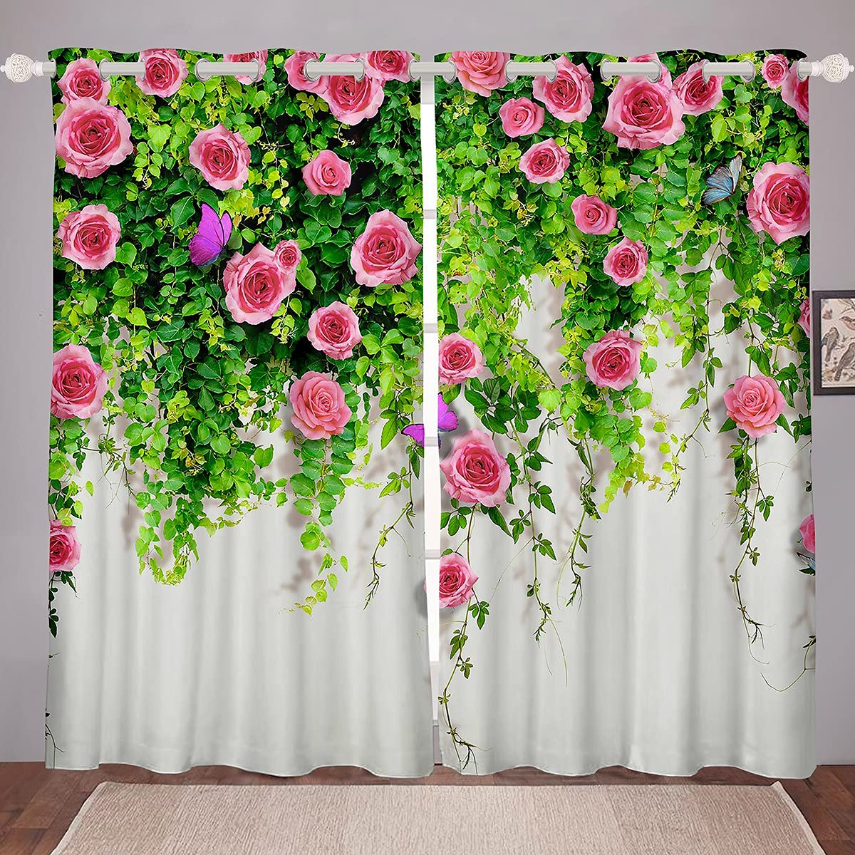 Cortina de Flores: Um Jardim Suspenso na Sala - inspiração