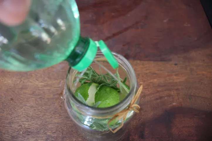 Com Vinagre Aromatizado: Desinfetando com Cheirinho Gostoso - detalhe