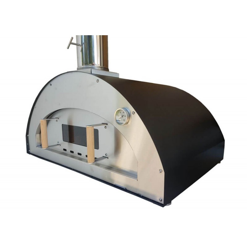 Design Minimalista: Forno de Pizza com Acabamento em Aço Inox - ideia