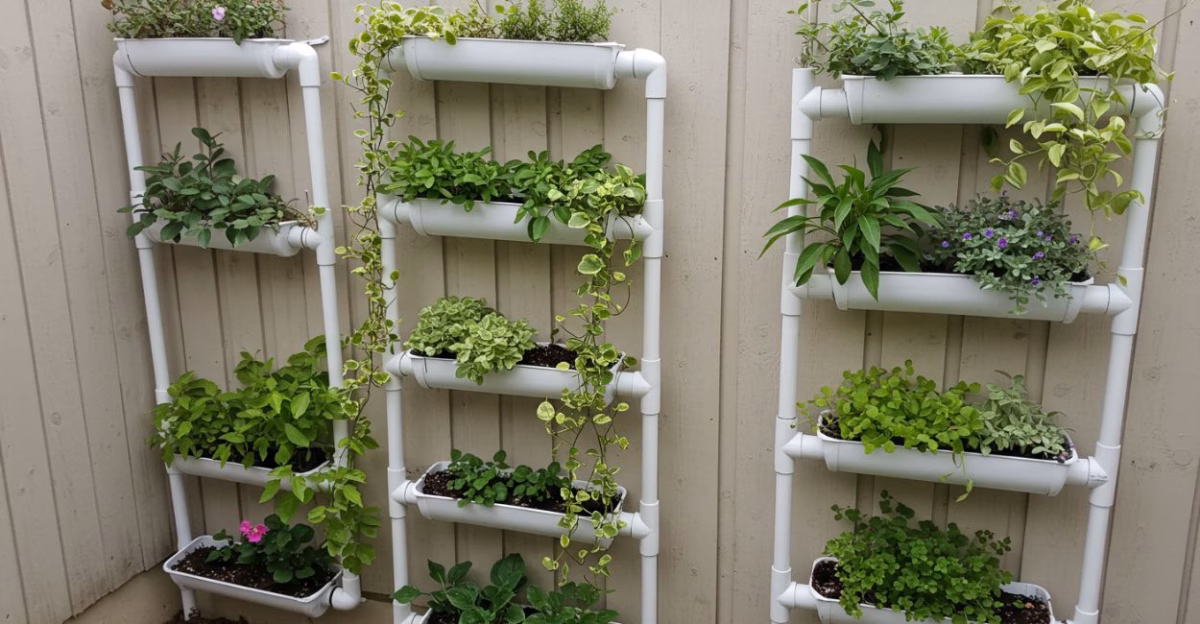 Com Canos de PVC: Solução Criativa e Sustentável - detalhe