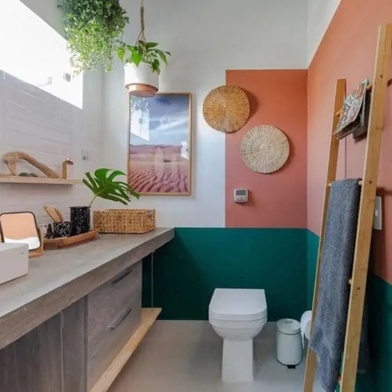 Estilo Tropical com Stencil: Uma Explosão de Cores e Natureza - detalhe