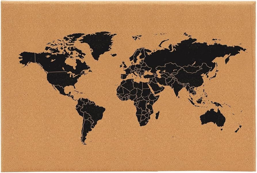Mapa Mundi de Cortiça: Para Viajantes e Sonhadores - ideia