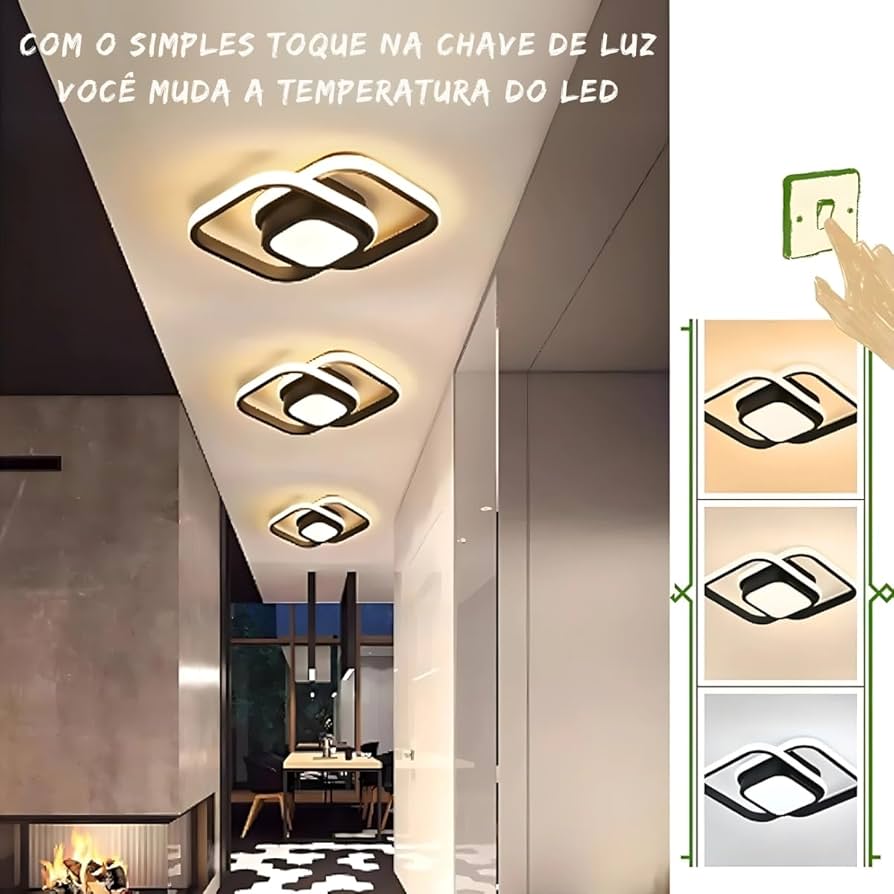 Plafon Bicolor: Um Toque de Cor e Alegria Sem Complicações - ideia