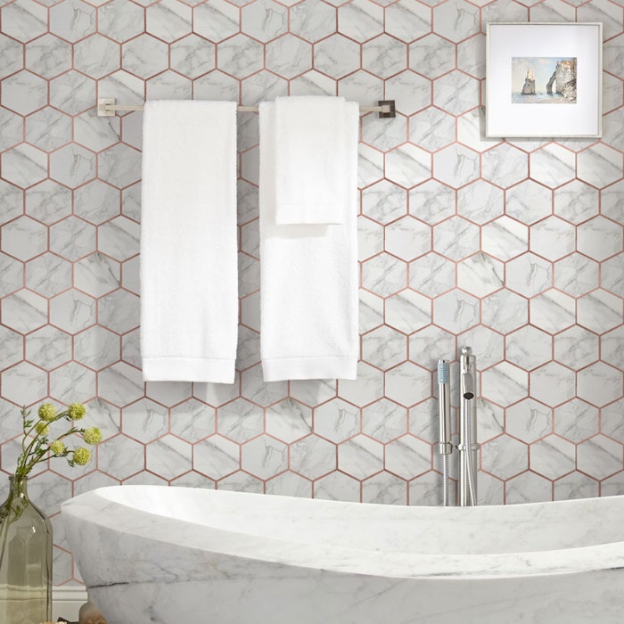 Adesivo Imitação de Mármore: elegância atemporal - inspiração