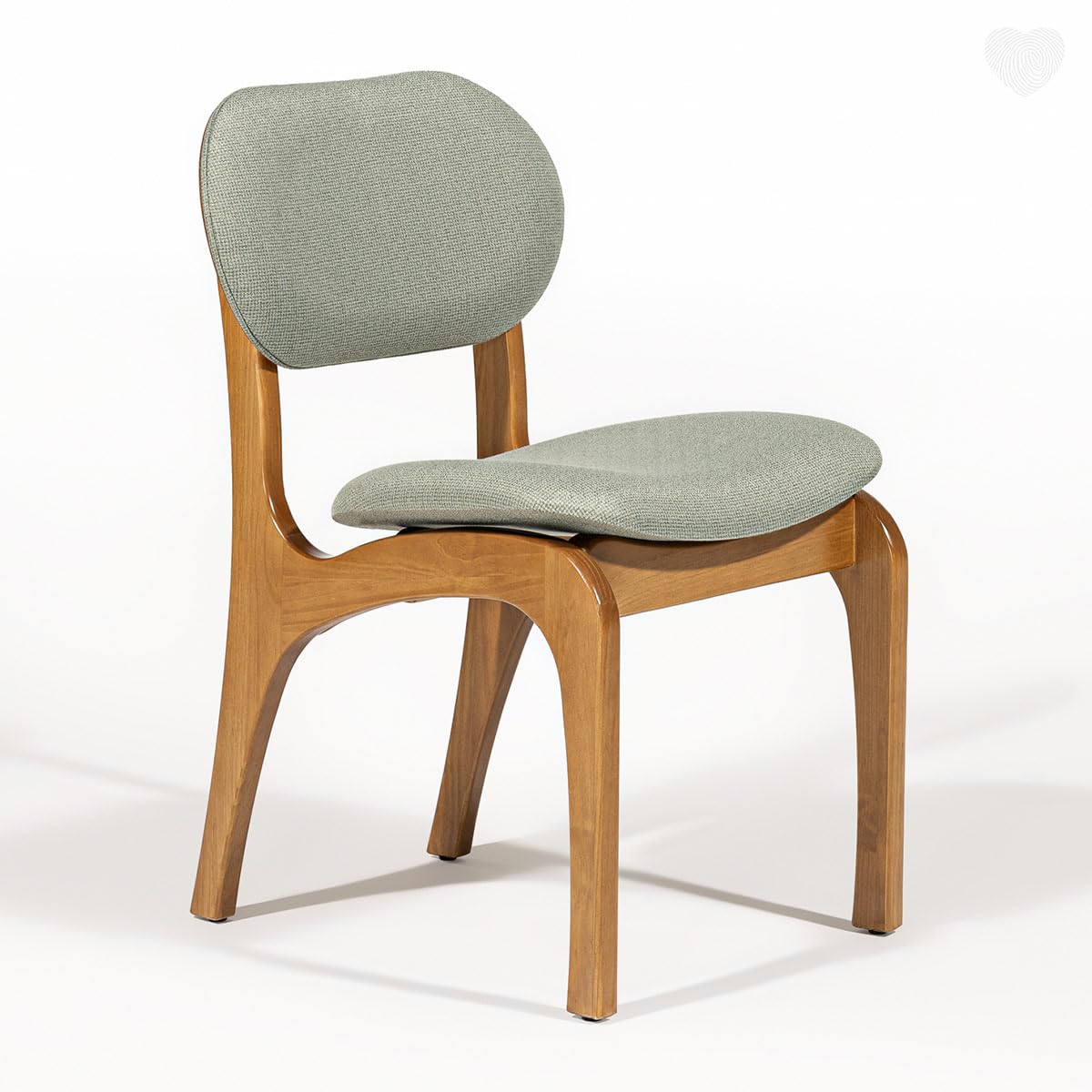 Cadeira de Jantar Estofada em Couro Ecológico: Durabilidade e Estilo Sustentável - detalhe