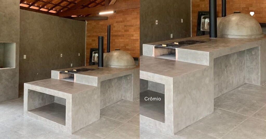 Cimentício em Cozinhas: Praticidade com um Toque Contemporâneo - inspiração