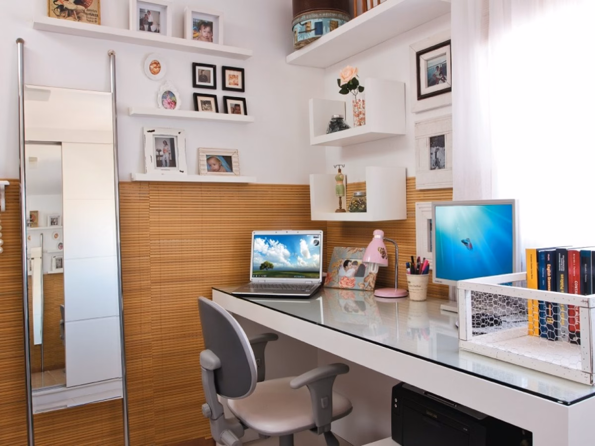 Home Office Sustentável com Móveis de Demolição - ideia