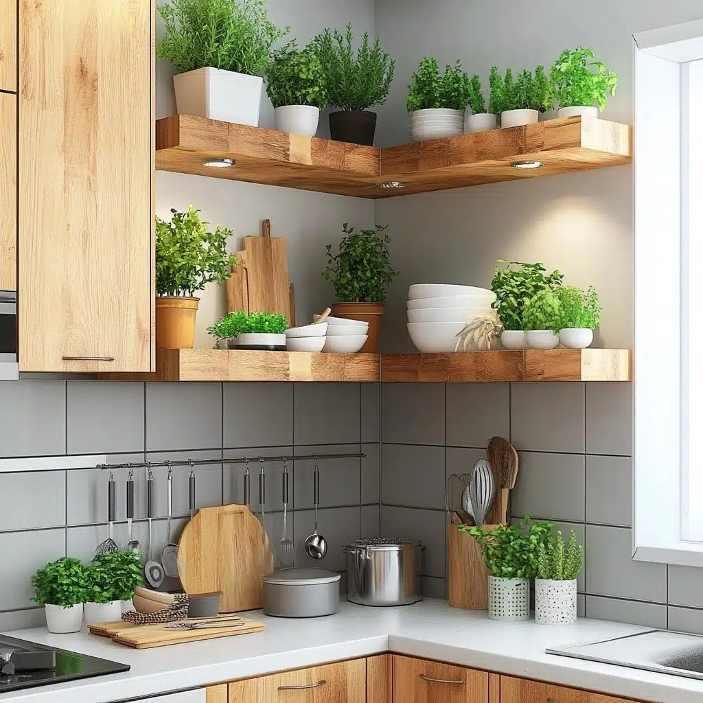 Layout Criativo com Nichos e Prateleiras Decorativas - ideia