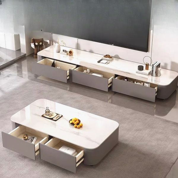 Geometria Divertida: Mesas Laterais com Formas Assimétricas - inspiração