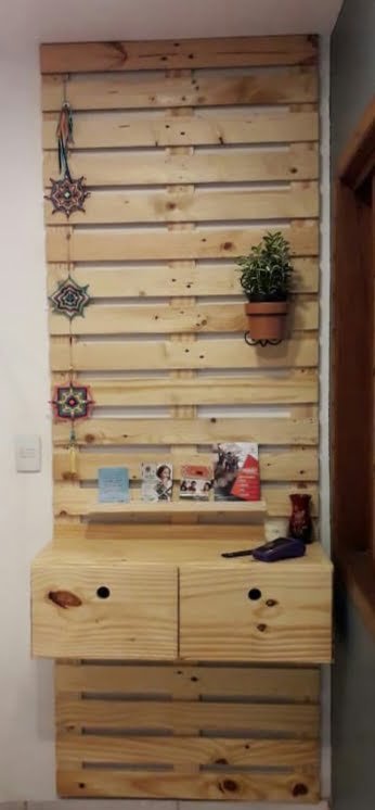 Painel Rústico com Pallets Reciclados - inspiração