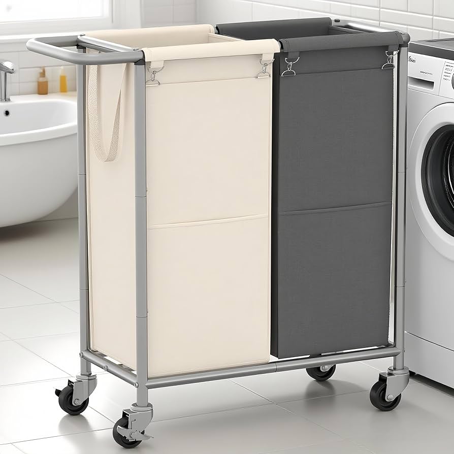 Cesto com Separador e Tecido Impermeável: Adeus, Umidade! - ideia