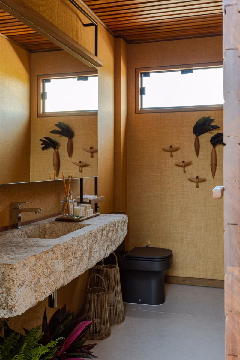 Texturas Naturais: Imitações de Madeira, Pedra e Palha para um Toque Rústico - inspiração