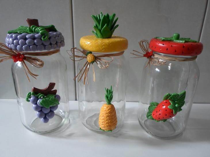 Potes de Vidro Customizados com Fotos e Lembranças: Recordações à Vista - detalhe