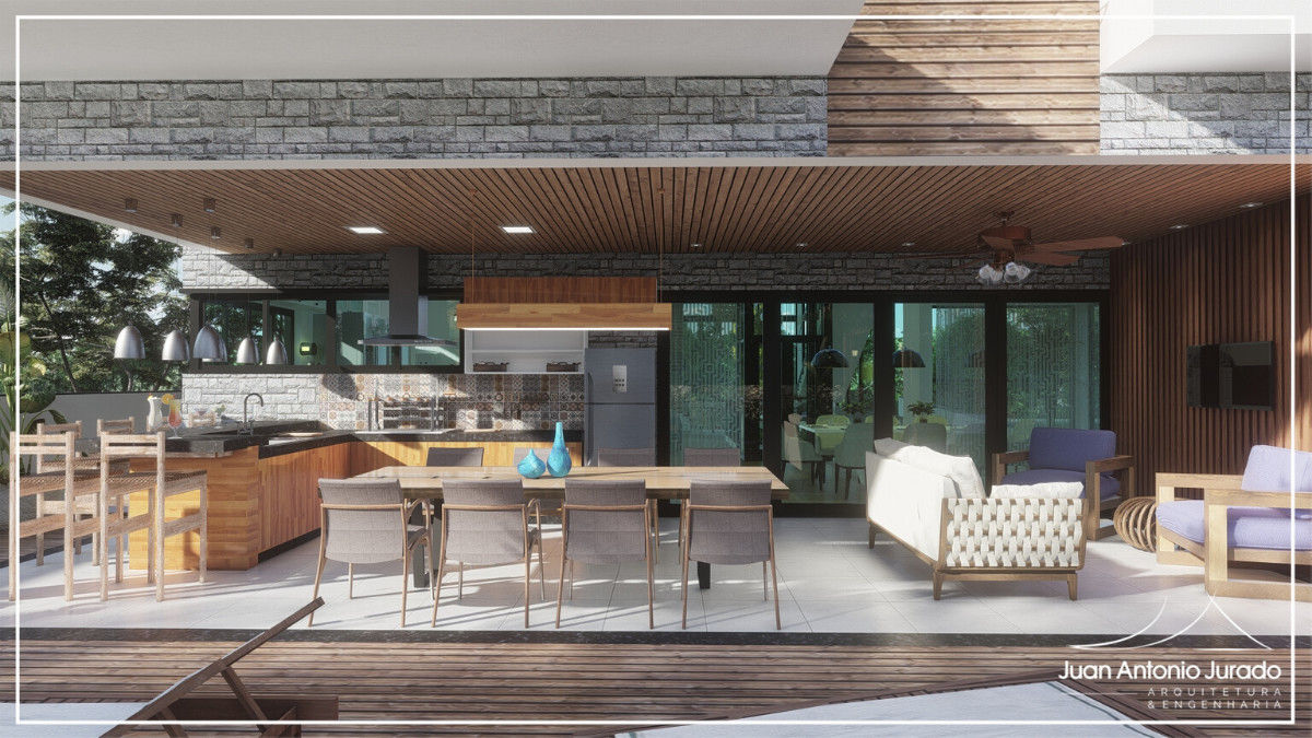 Com Paredes de Vidro e Integração Total com a Varanda - ideia