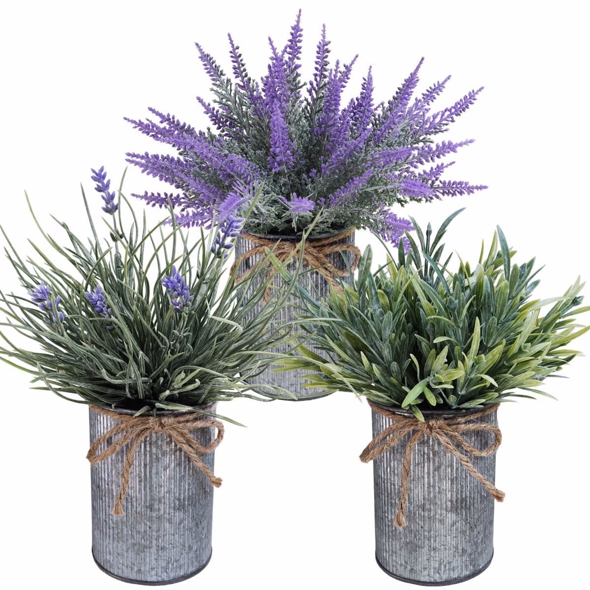 Simplicidade Chic: Vasos de Lavanda e Alecrim em Degraus de Pedra - ideia