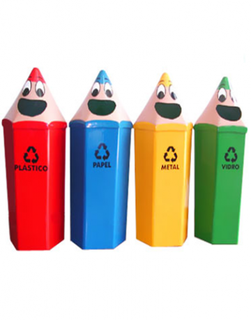 Lixeiras Seletivas Temáticas para Crianças: Educando com Diversão - inspiração