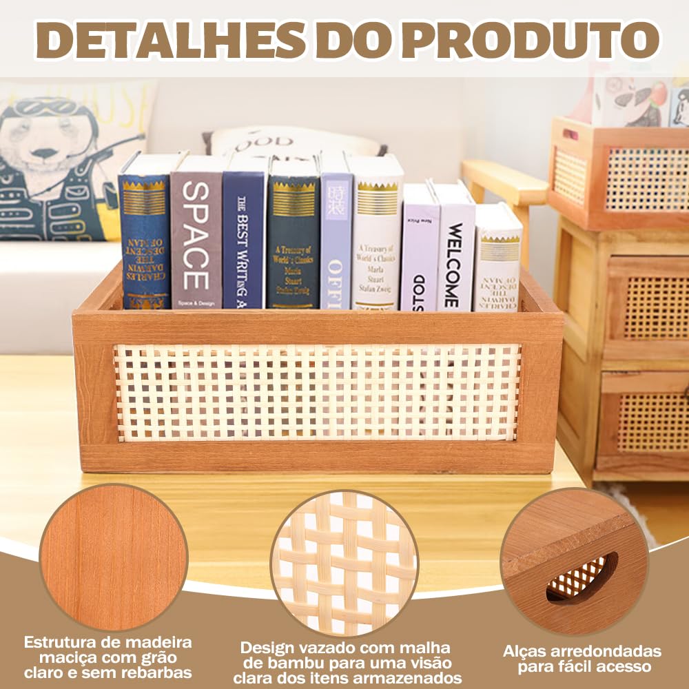 Estilo Escandinavo: Organizadores de Madeira Clara e Design Funcional - ideia