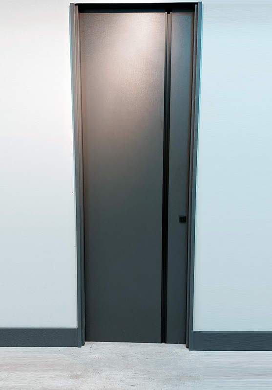 Porta de Giro com Puxador Cava Minimalista - ideia