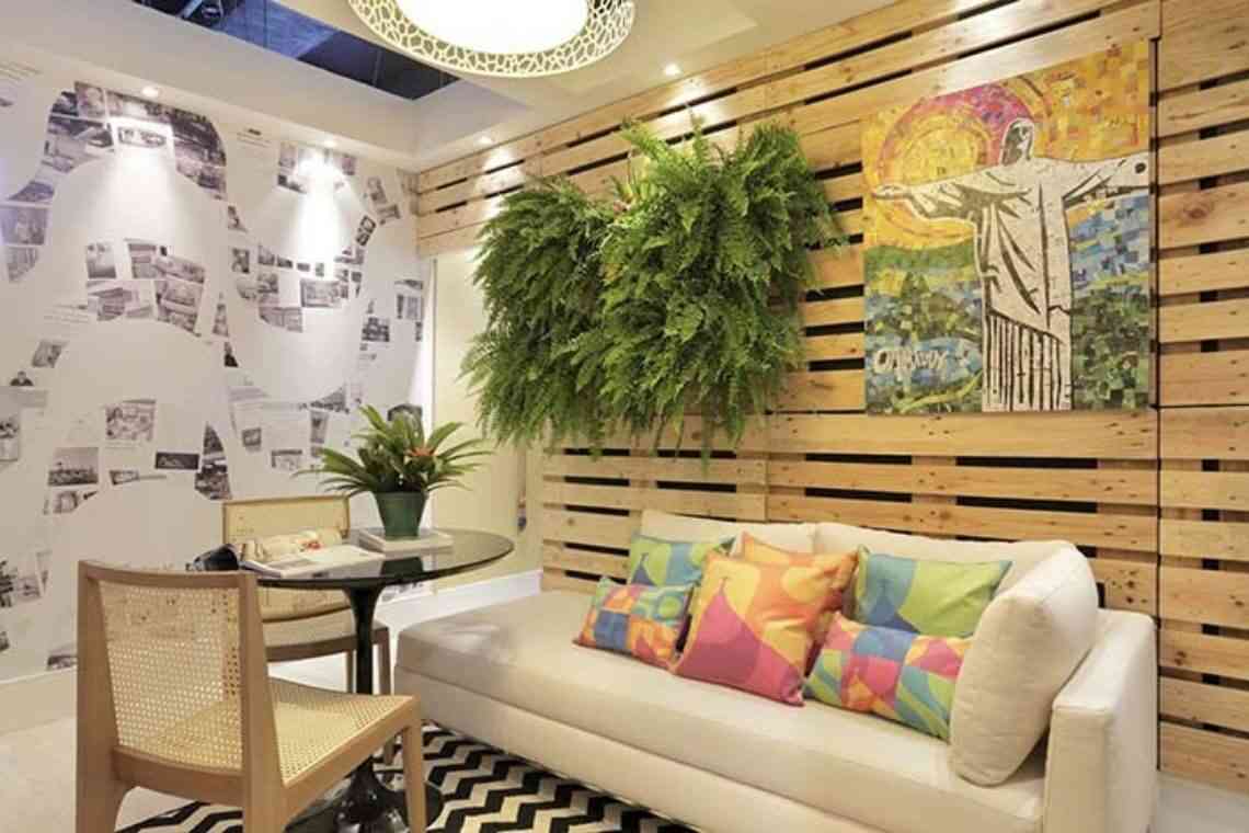 Com Pallet na Parede e Decoração Sustentável - inspiração