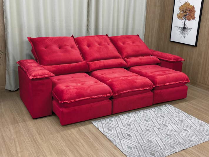 Com Cores Vibrantes: Sofá como Ponto Focal da Sala - detalhe