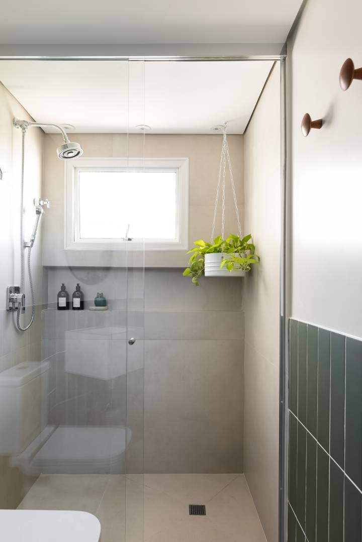 Plantinhas no Box: Um Toque de Natureza Relaxante e Refrescante - inspiração