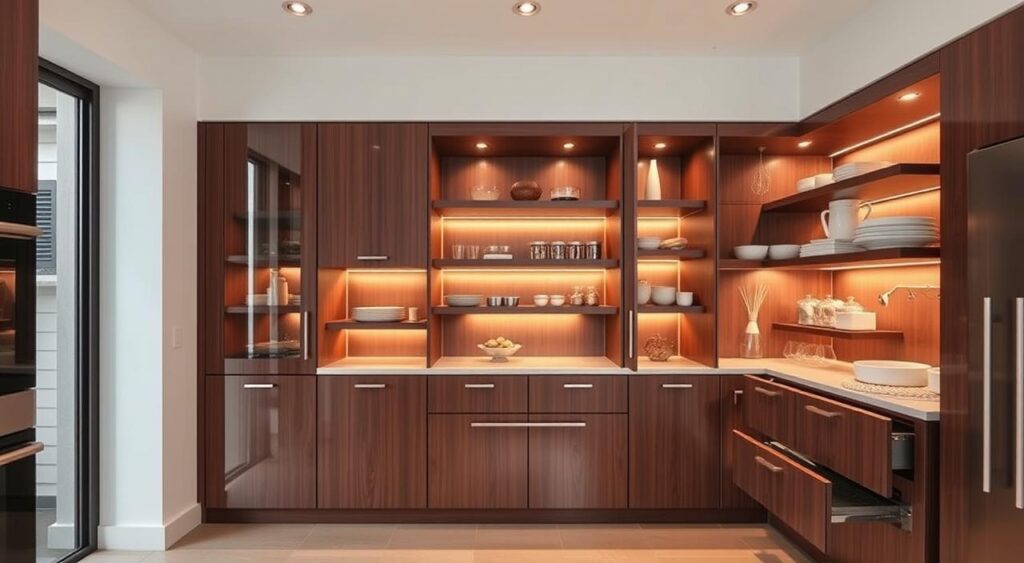 Cozinha Clean: Armários com Acabamento Laqueado e Iluminação LED! - detalhe