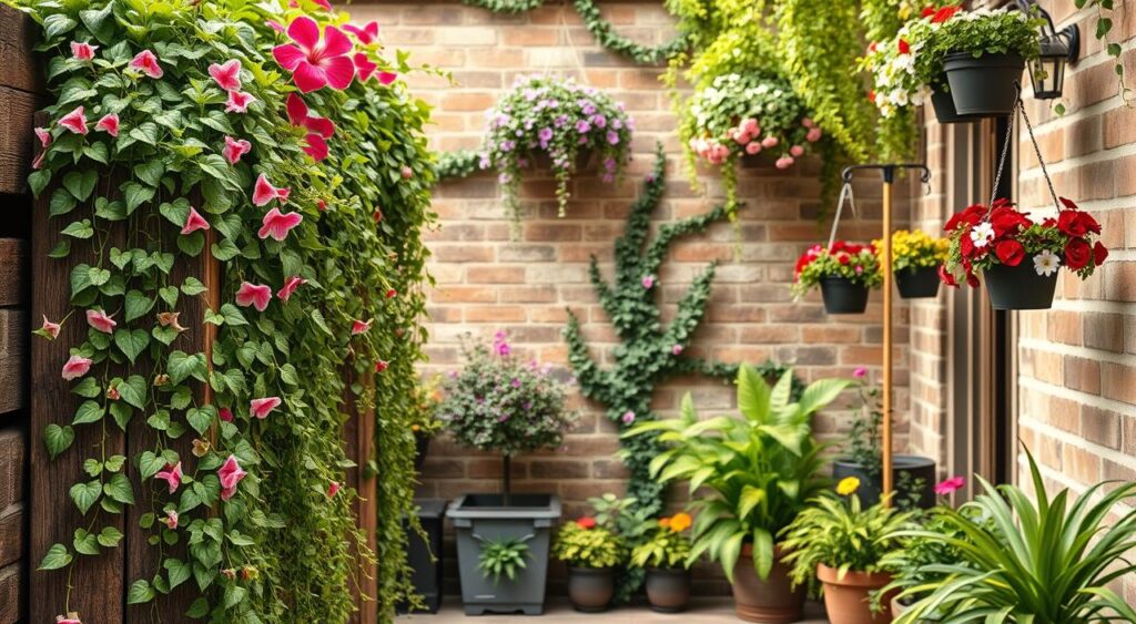Paredes Floridas com Treliças e Vasos: Cores Vibrantes que Enfeitam - inspiração