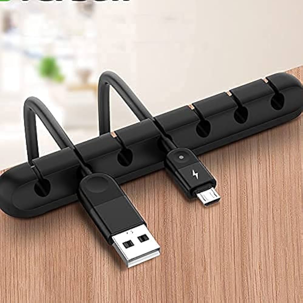 Organizador de Cabos Multifuncional com Prendedores de Silicone - inspiração