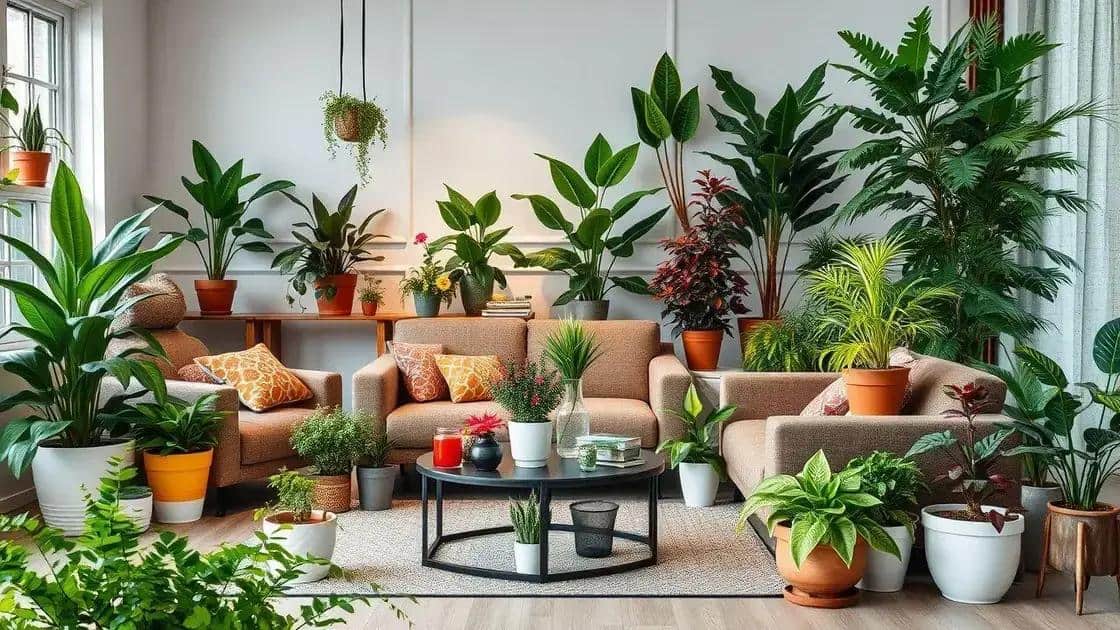 Cantinho Tropical: Cores Vibrantes e Folhagens Exuberantes - ideia