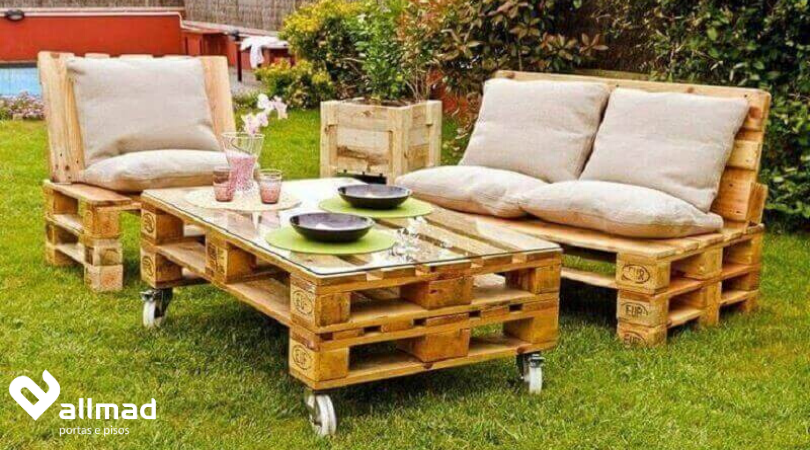 Reuso Criativo de Pallets na Decoração e Estrutura - detalhe
