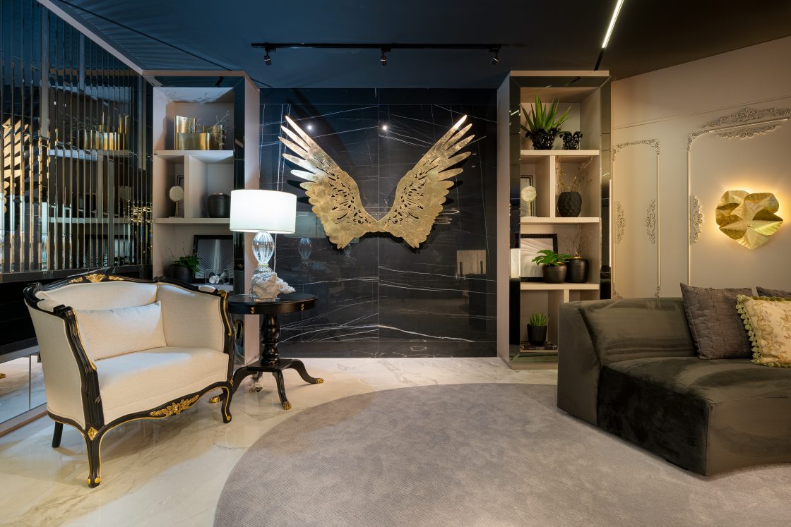 Decoração Elegante com Toques de Dourado e Preto - inspiração