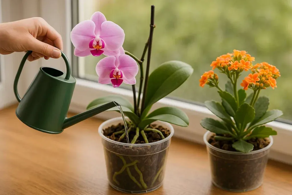 Orquídeas Radiantes em Vasos de Cerâmica Artesanal - ideia