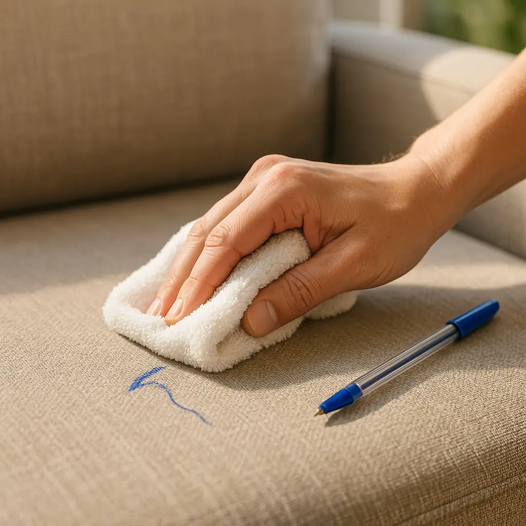 Manchas de Caneta Viram Arte Abstrata com Canetinhas Têxteis - ideia