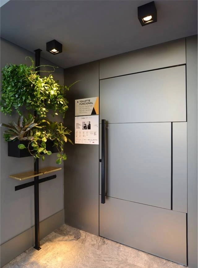 Com Vidro Acidato Para Privacidade Elegante - detalhe