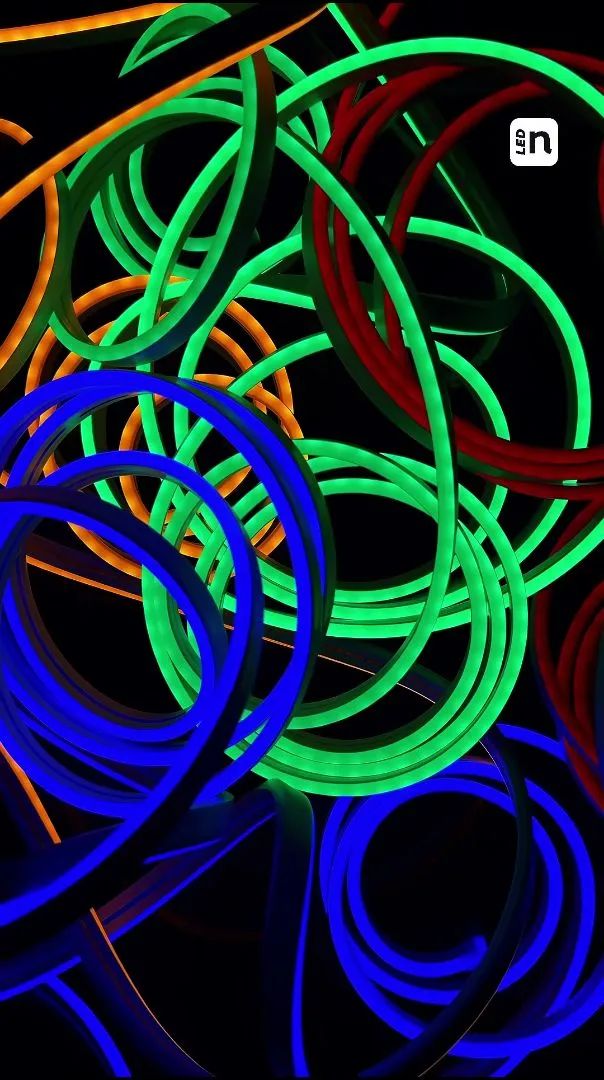 Efeito Neon Moderno com Fita de LED em Cores Vibrantes - inspiração
