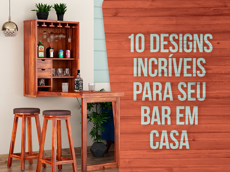 Bar em Casa Aconchegante com Pallet Repaginado - inspiração
