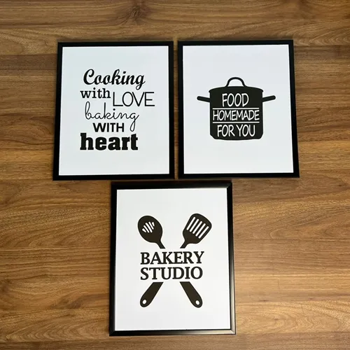 Composição de Quadros em Preto e Branco: Elegância Minimalista - ideia