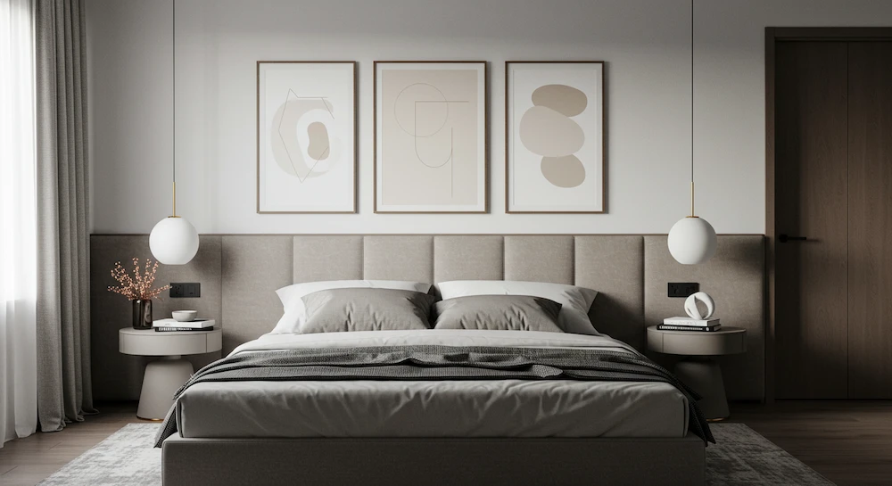 Minimalismo Elegante: Decoração Simples com Toques de Cinza e Design Funcional - detalhe