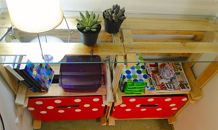 Organização Charmosa com Caixotes de Feira Repaginados - inspiração