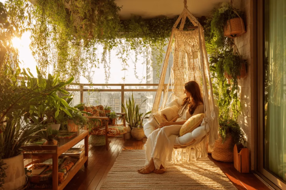 Com Macramê Boêmio: Charme Artesanal e Relaxante - inspiração