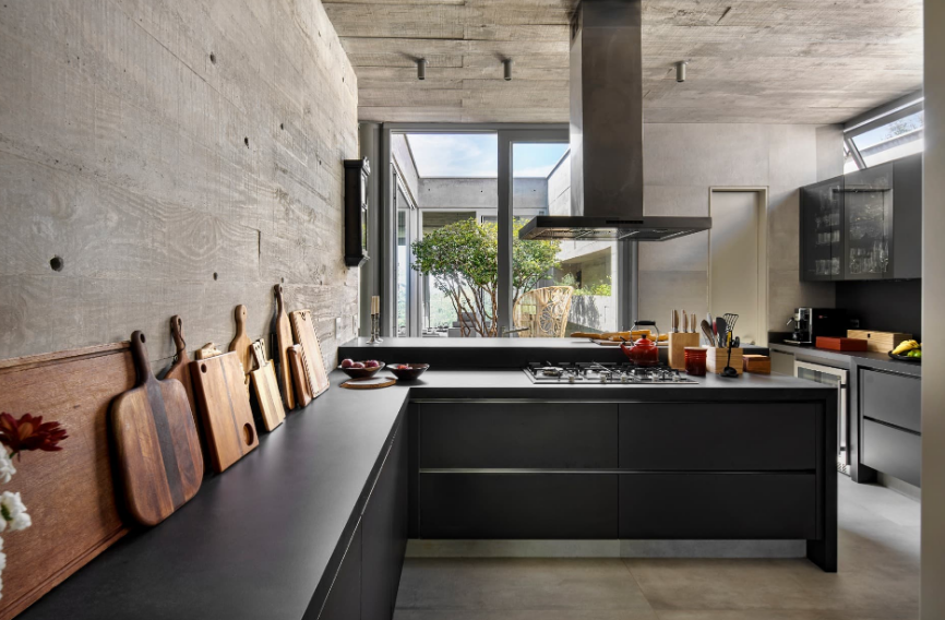 Laje Rústica com Textura de Cimento Queimado: Um Charme Industrial! - detalhe