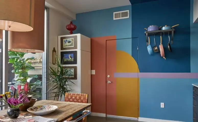 Com Pintura Geométrica: Modernidade e Estilo - inspiração