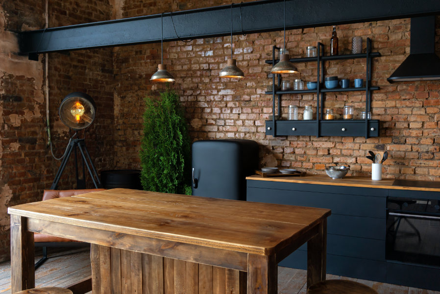 Cozinha Industrial: Metal, Concreto Aparente e Prateleiras Abertas! - detalhe