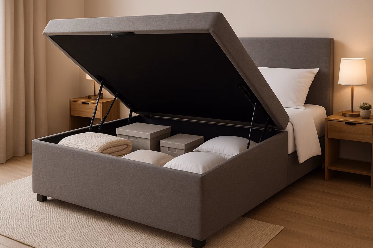 Cama Box Baú: Solução Inteligente para Espaços Pequenos - detalhe